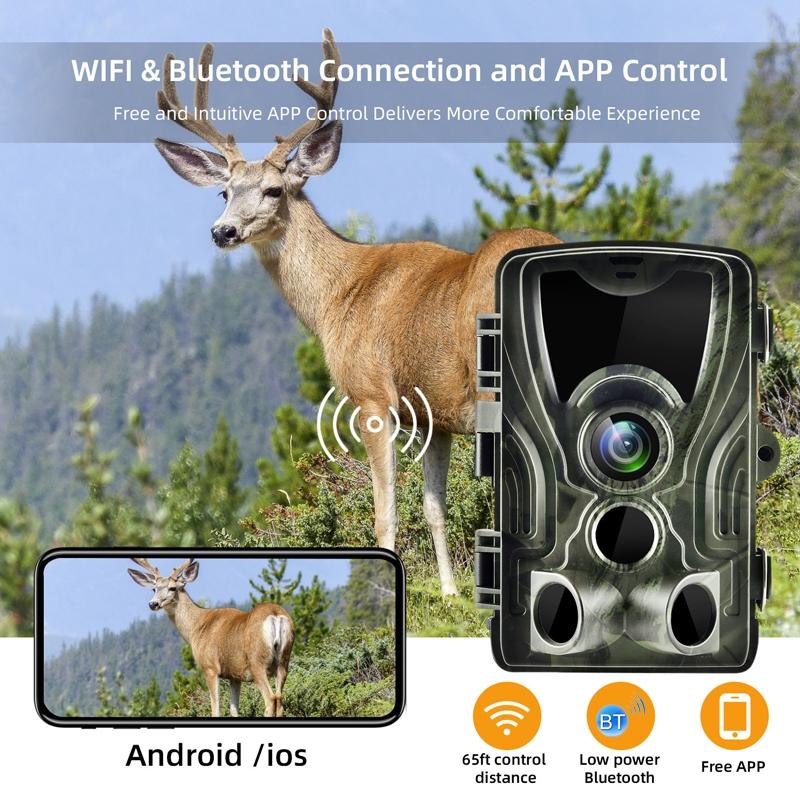 Outdoor Camera With Wifi And Remote Control For Photos Videos