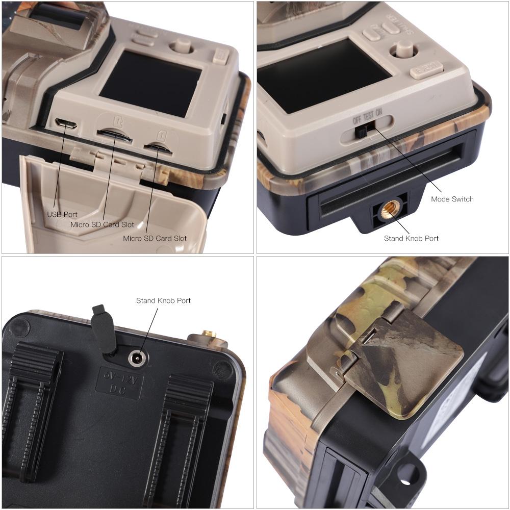 20 Megapixel 2K Wildlife Hunting Trail Camera With Night Vision And 4G Cellular Surveillance
