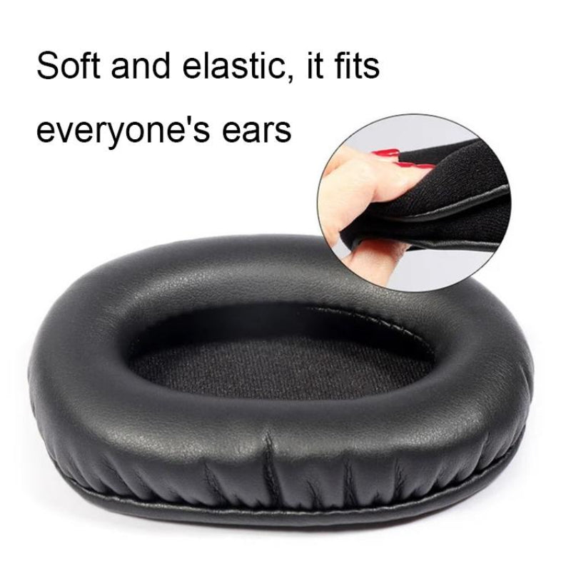 2-Pack Leather Earmuff Covers For Logitech G Pro Headphones Black