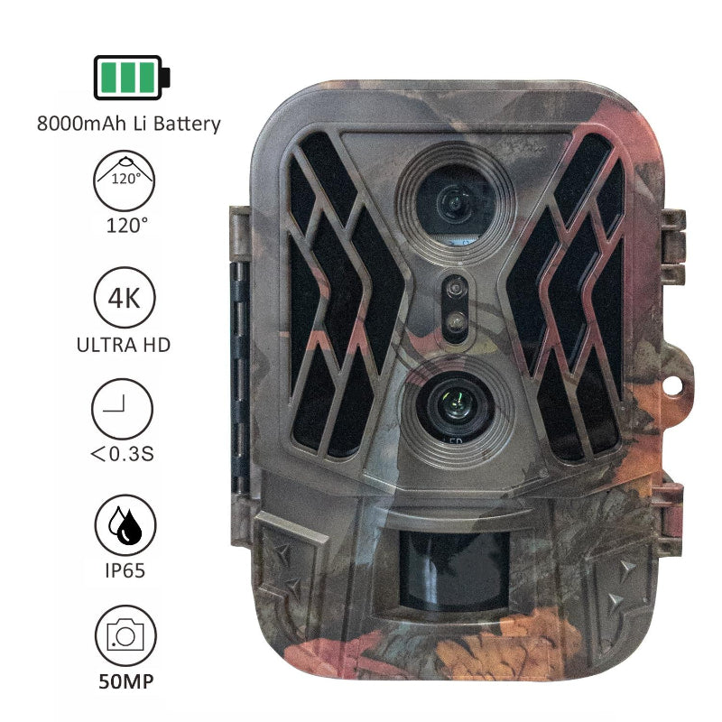 50 Megapixel 4K Dual Lens Infrared Camera For Outdoor Use