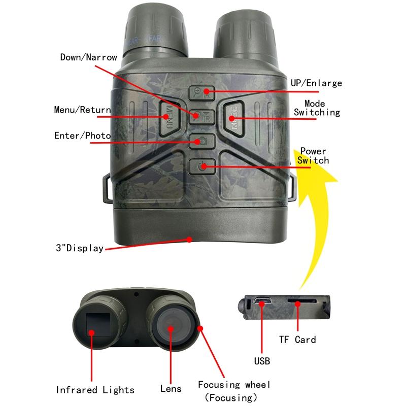 4K Infrared Dual Tube Night Vision Telescope With Multiple Resolution Options