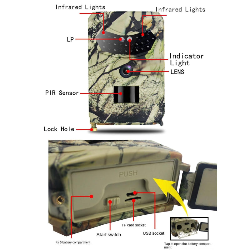 20 Megapixel High Definition 1080P Infrared Camera Pr100