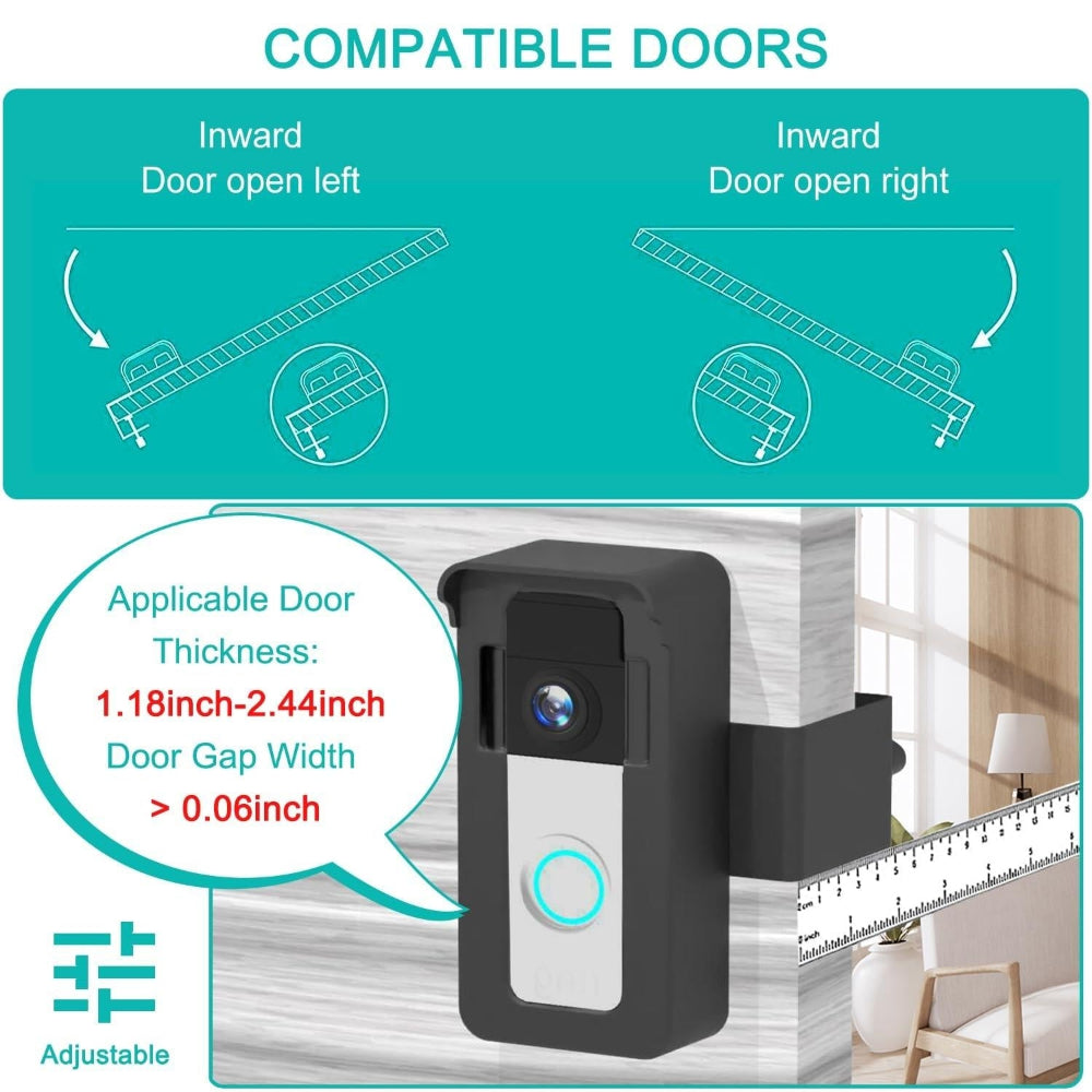 Universal Anti Theft Overhead Bracket For Blink And Google Ring Doorbell