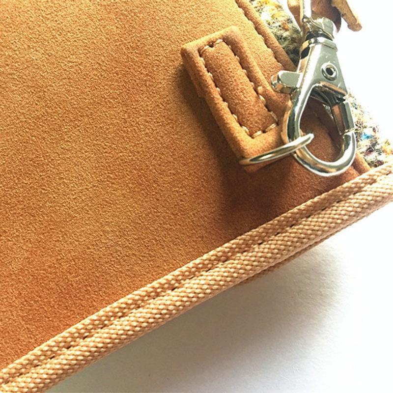Double Layer Tweed Signal Shielding Bag For Mobile Phone Protection