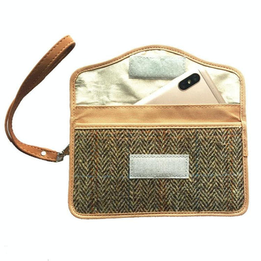 Double Layer Tweed Signal Shielding Bag For Mobile Phone Protection