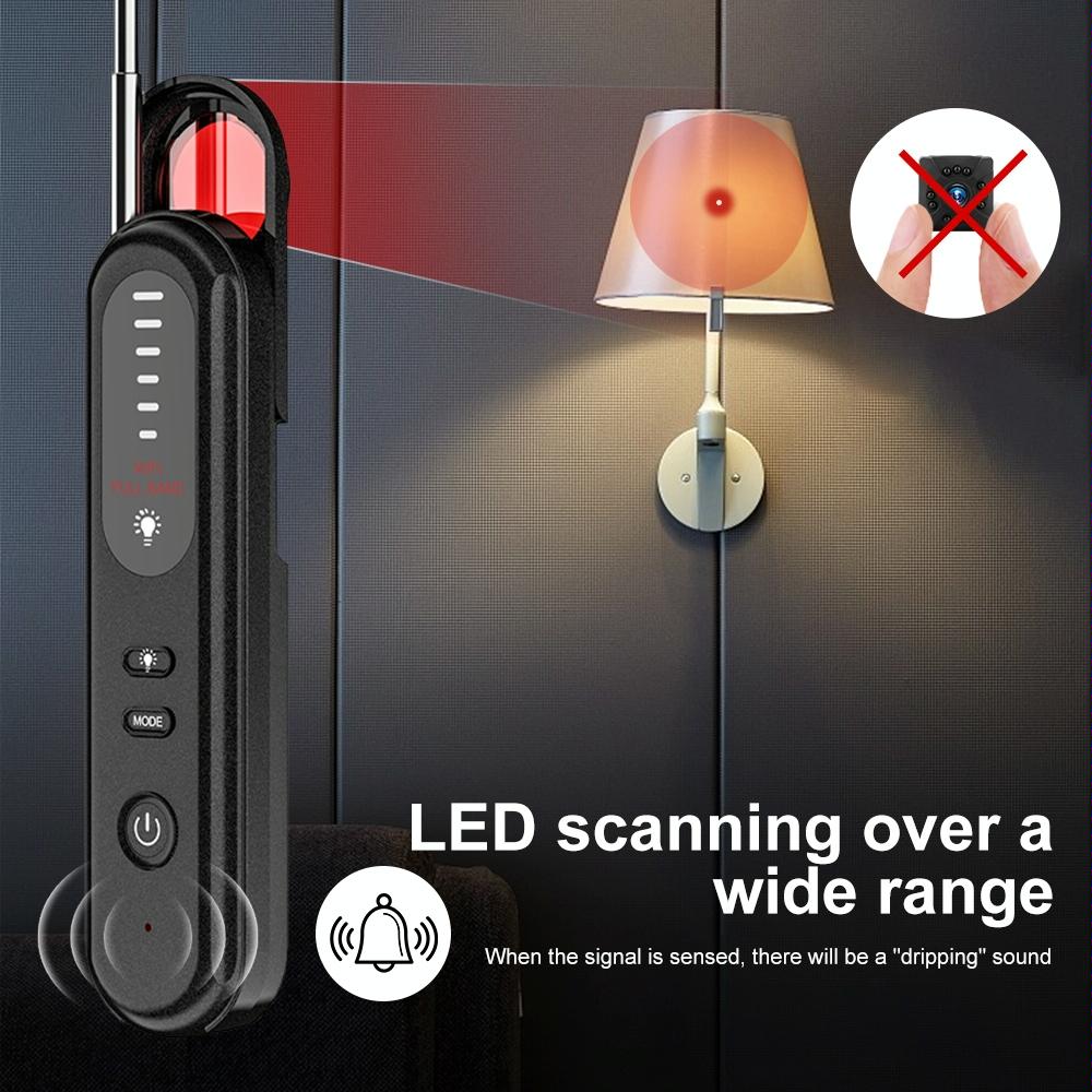 Wireless Anti Eavesdropping Loctor Technology Detector With Alarm For Enhanced Privacy Protection