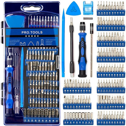 124 Piece Multipurpose Screwdriver Set For Electronics And Household Repairs