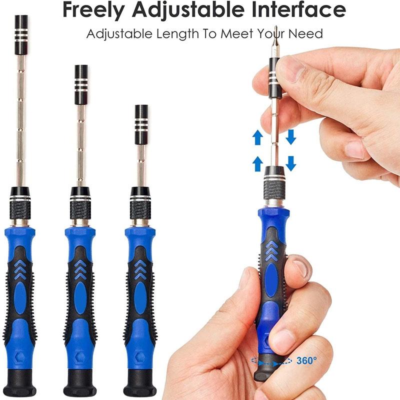 124 Piece Multipurpose Screwdriver Set For Electronics And Household Repairs