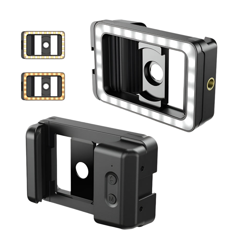 Universal Mobile Phone Clip With Multifunctional Fill Light And Thread Interface