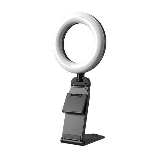 Desktop Ring Fill Light With Multi Function Bracket And Adjustable Brightness