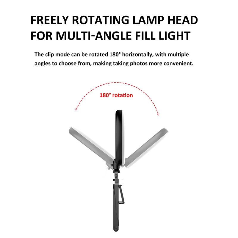 Desktop Ring Fill Light With Multi Function Bracket And Adjustable Brightness