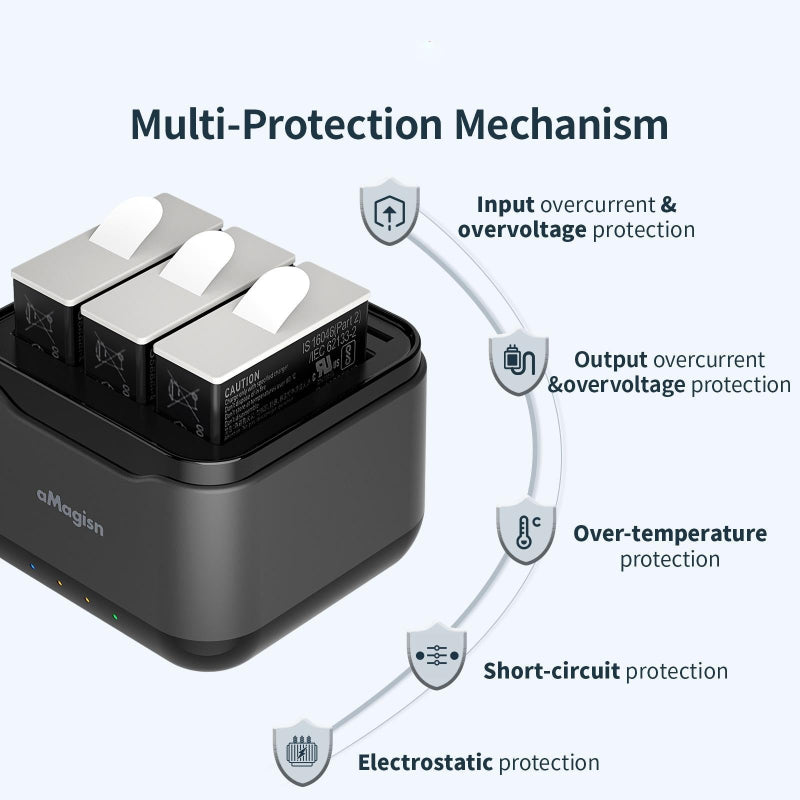For Gopro Hero Battery Charger Seat Efficient Charging And Storage Solutions