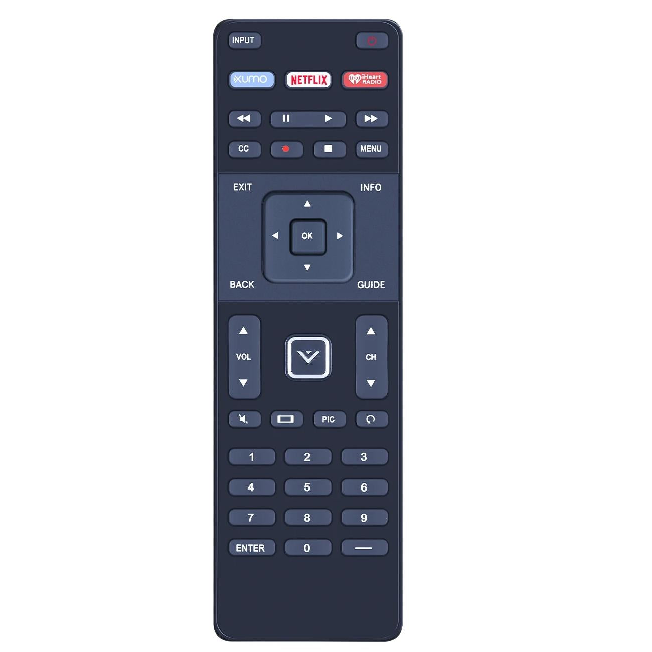 Vizio Smart Television Remote Control Xrt122 For Home Entertainment
