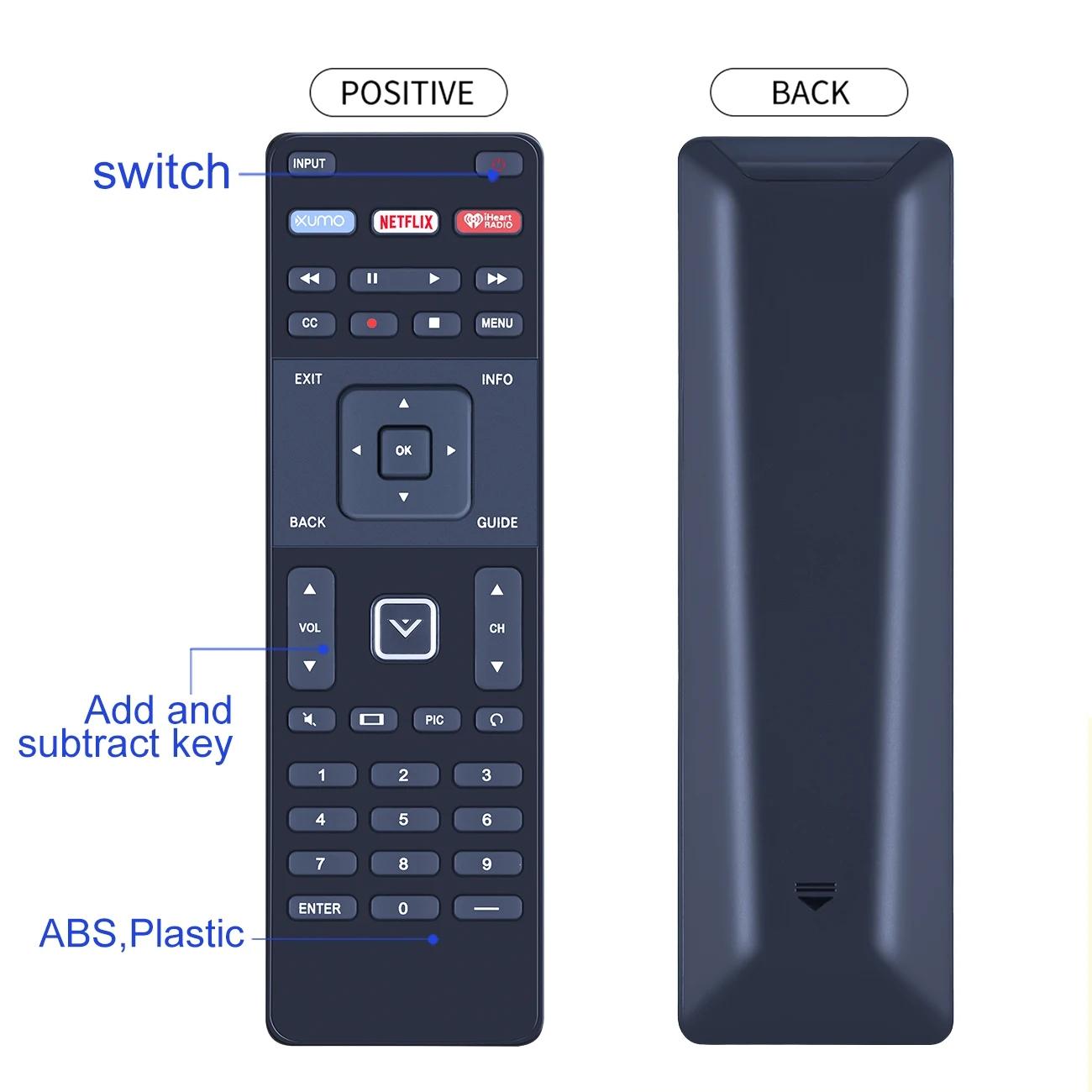 Vizio Smart Television Remote Control Xrt122 For Home Entertainment
