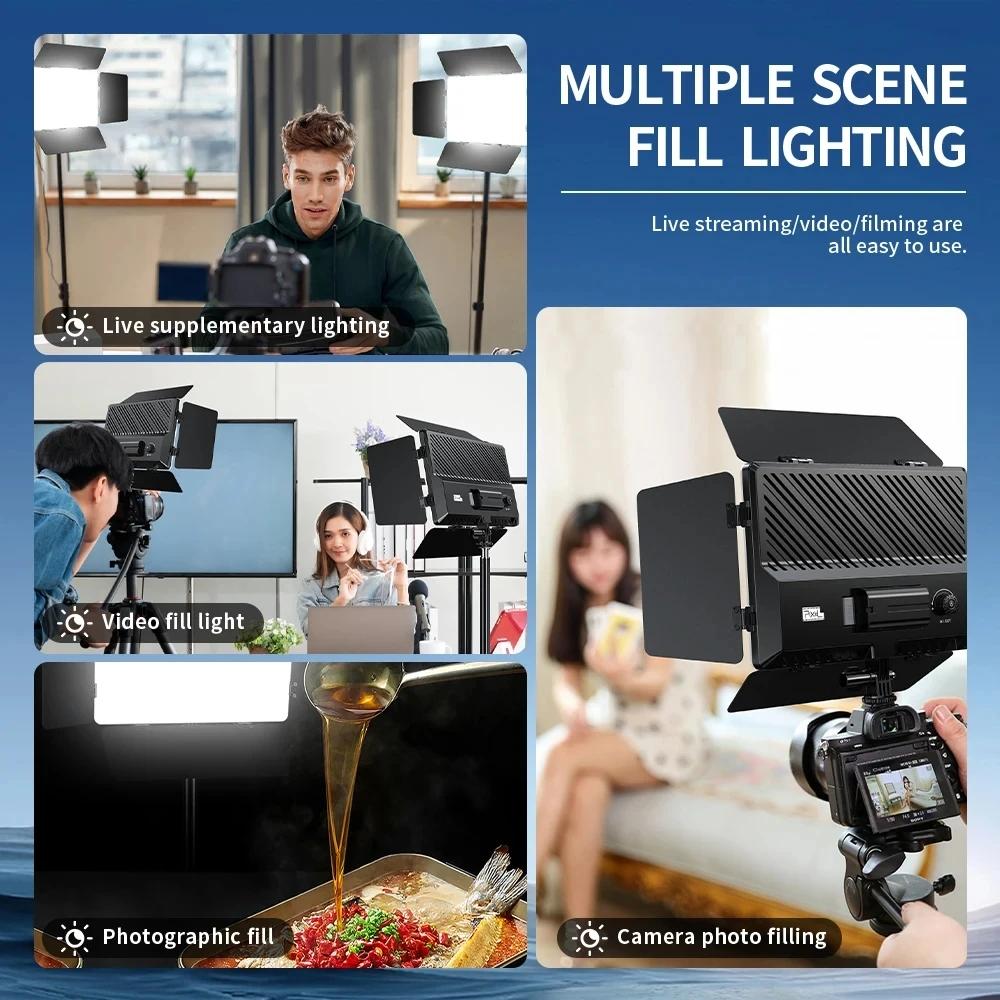 Dual Temperature Photography Fill Light Set For Studio Lighting And Camera Use