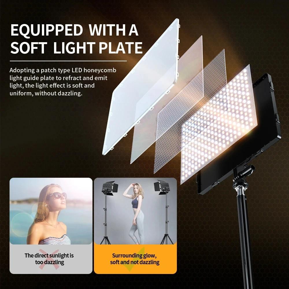 Dual Temperature Photography Fill Light Set For Studio Lighting And Camera Use