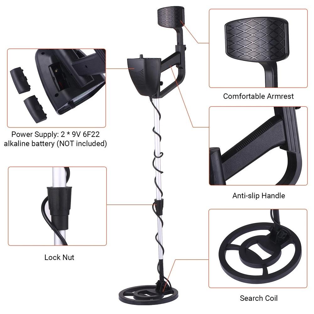 Outdoor Archeology Underground Metal Detector Set Hunt Treasure Necklace Ring Coins