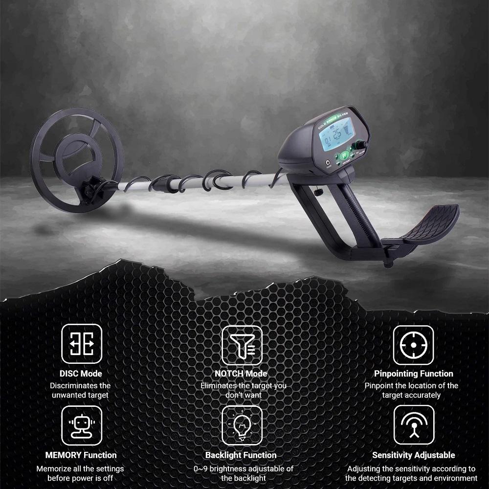 Outdoor Archeology Underground Metal Detector Set Hunt Treasure Necklace Ring Coins