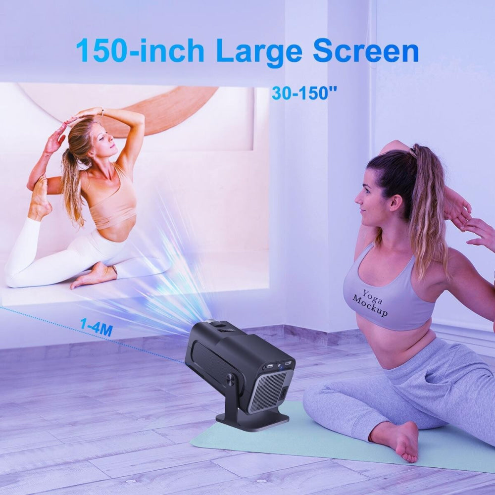 1080P 390 Lumens 4K Android 11 Projector With Wifi 6 Bluetooth 5.0 Miracast Airplay Dlna Hy320
