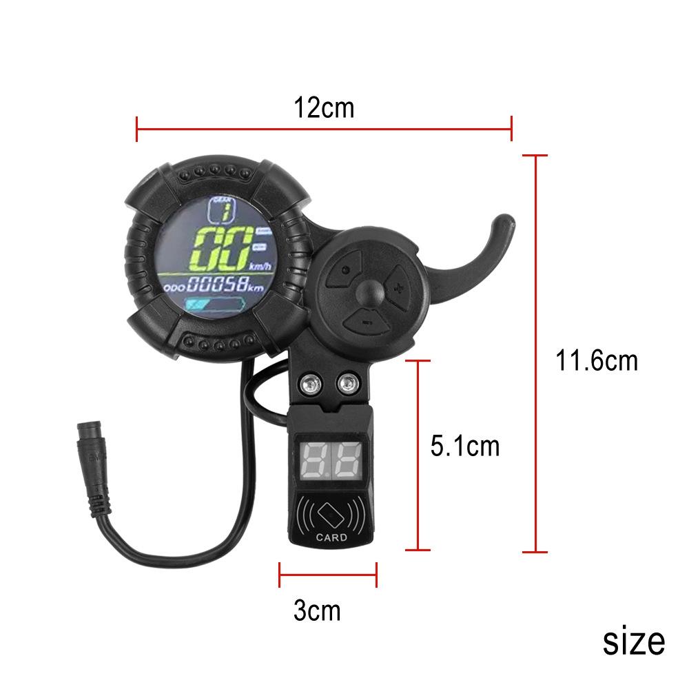 Universal Six Pin Scooter Meter For Vsett Zero Models And Compatible Scooters