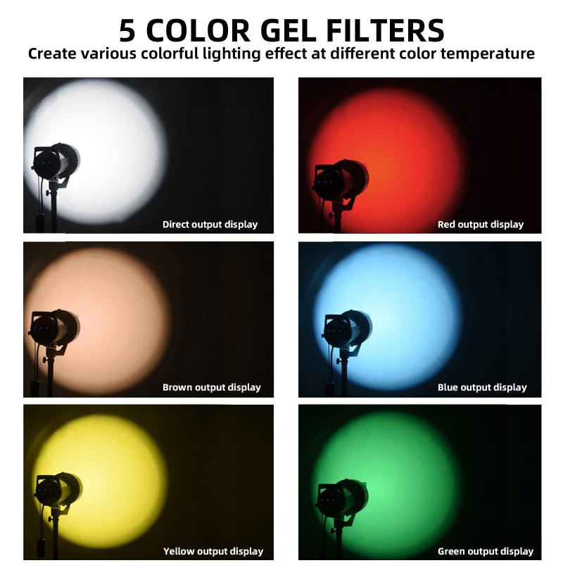 Optical Snoot For Bowens Mount Flash Studio Accessory With Light Focusing Features
