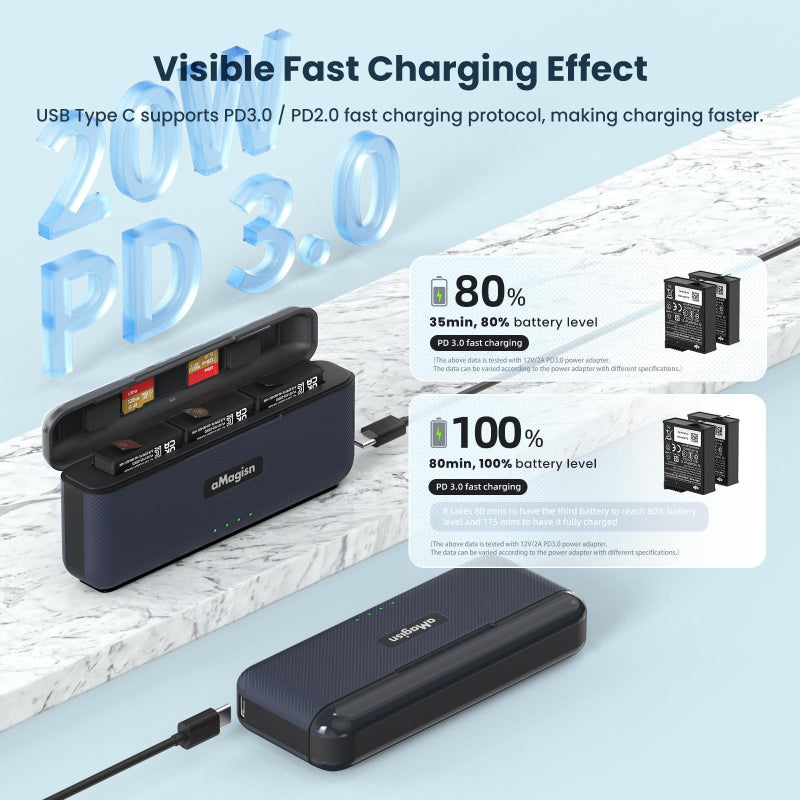 Fast Charge Charger For Sports Camera Accessories By Magisn