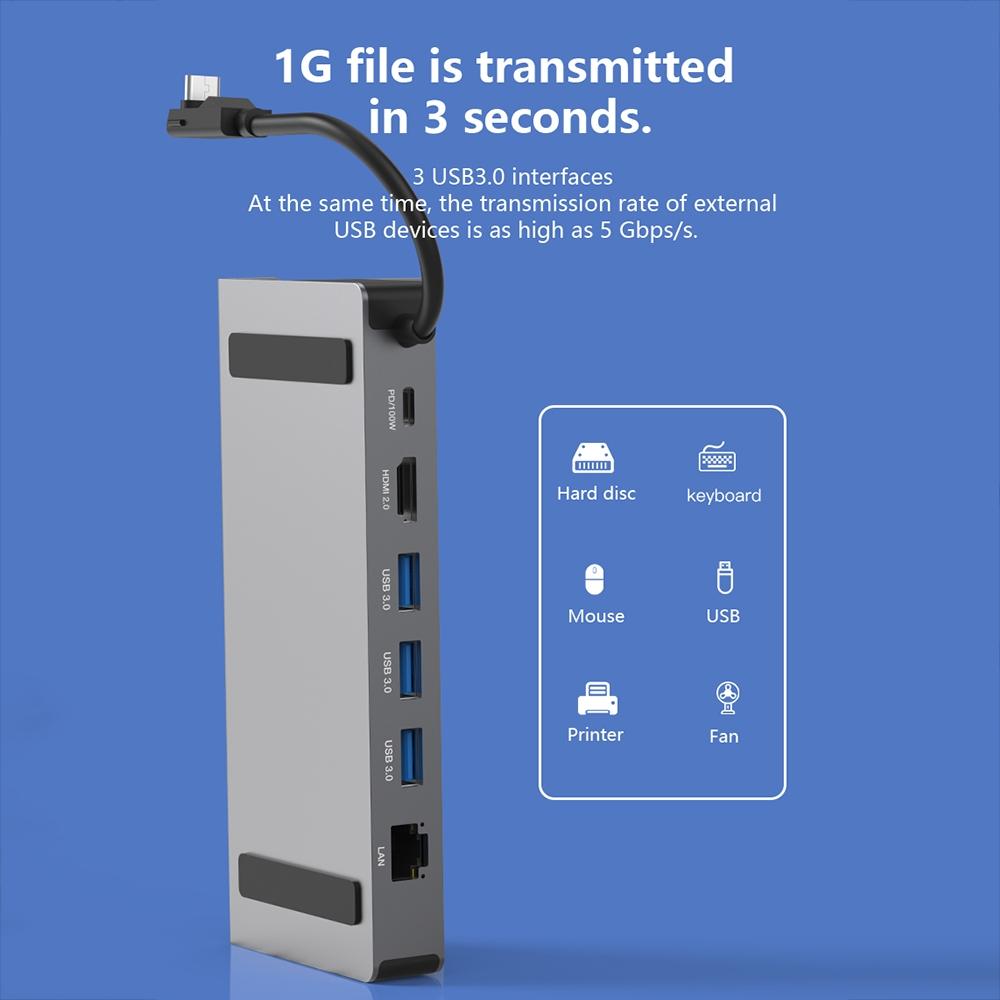 6 In 1 Type C Docking Station For Steam Deck And Rog Blueendless Ds601 Console