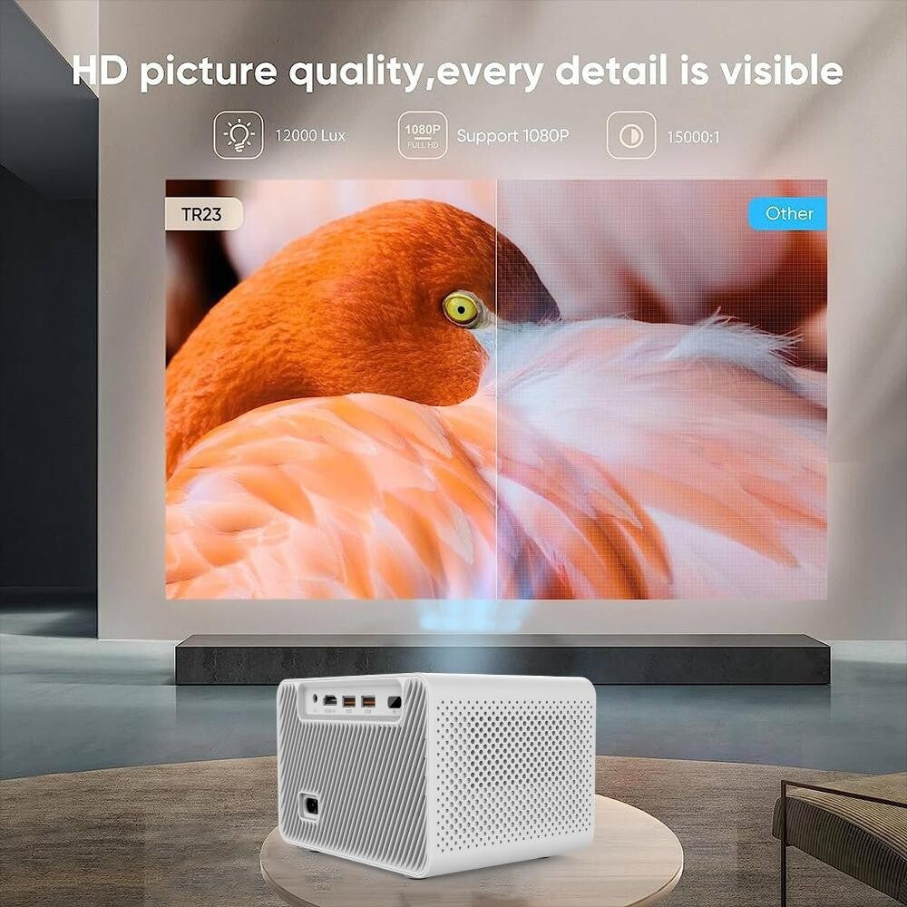 Android 11 Projector With Wifi Bluetooth Hd Resolution For Home Cinema