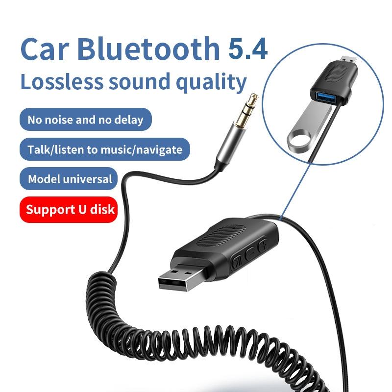 Bluetooth Car Receiver With 5.4 And U Disk Support For Audio Playback