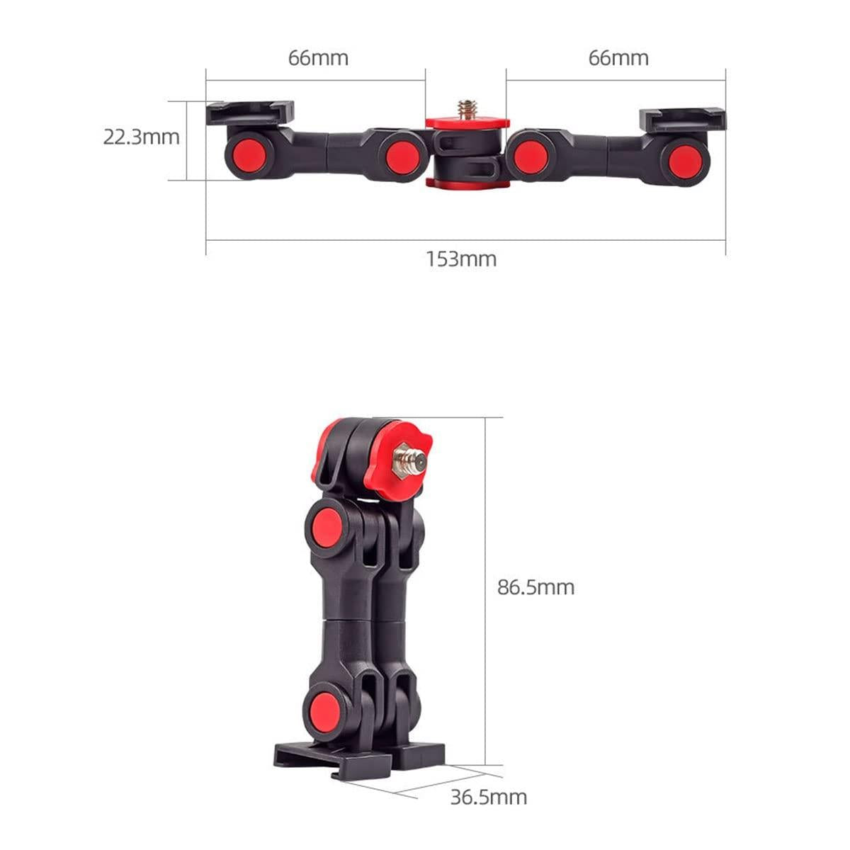 Universal Dual Cold Shoe Mount For Camera And Phone Versatile Accessory Mounting Devices