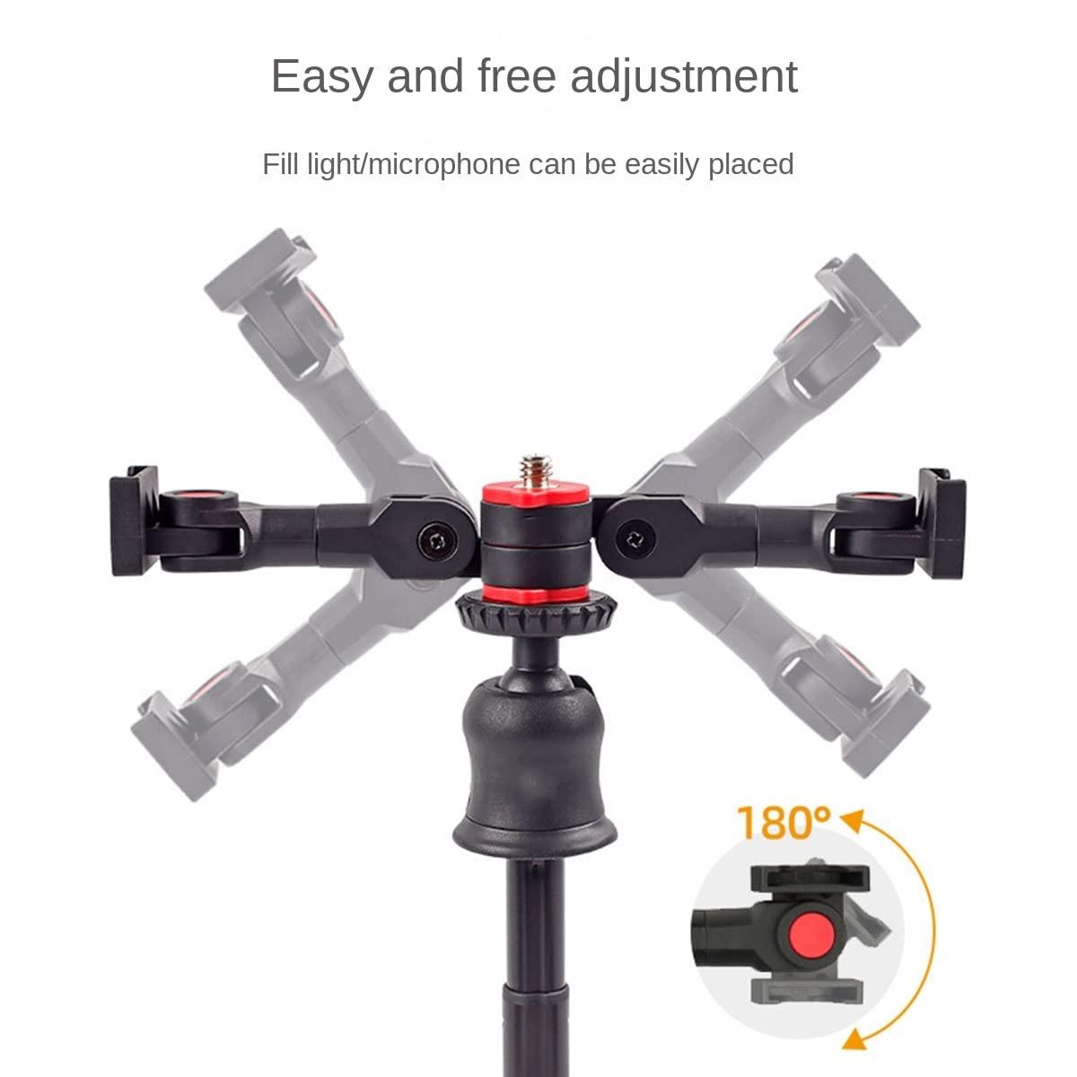Universal Dual Cold Shoe Mount For Camera And Phone Versatile Accessory Mounting Devices