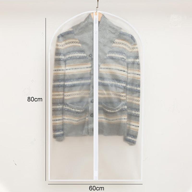 Two Pack Hanging Garment Storage Bags With Zipper And Clear Viewing Window