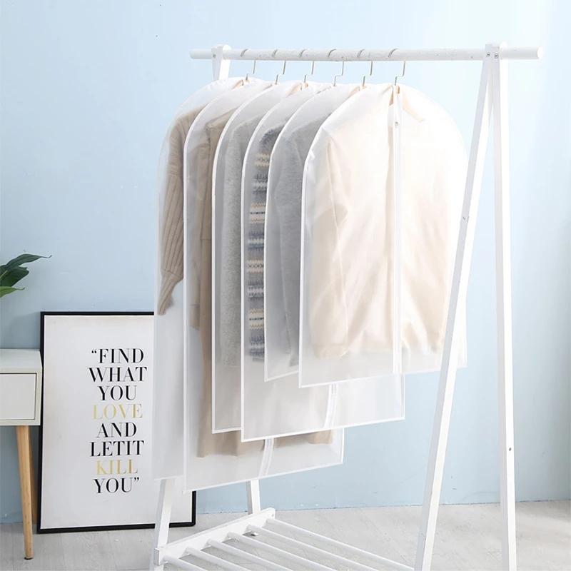 Two Pack Hanging Garment Storage Bags With Zipper And Clear Viewing Window