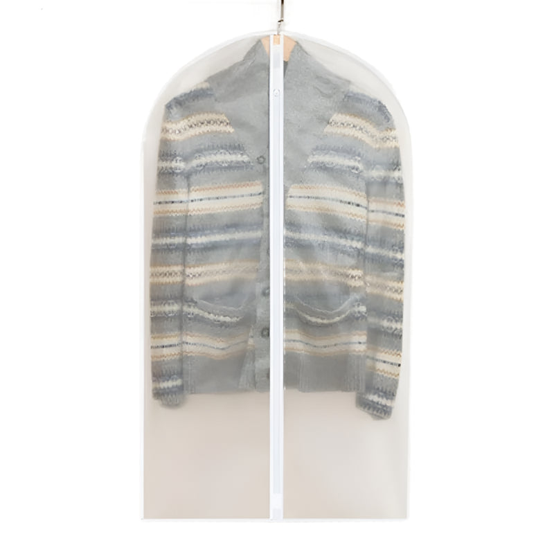 Two Pack Hanging Garment Storage Bags With Zipper And Clear Viewing Window