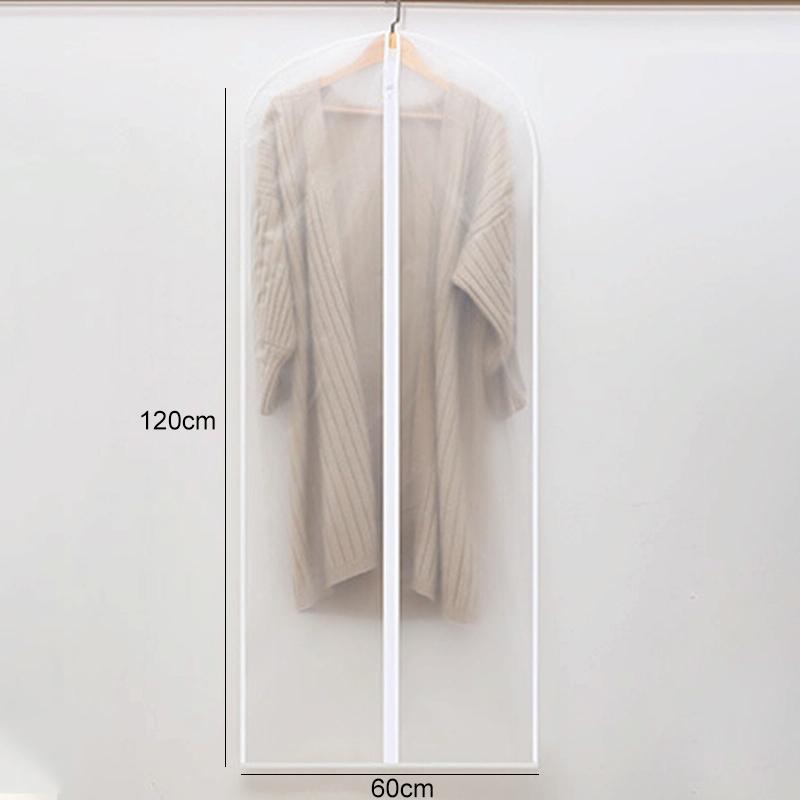 Transparent Hanging Garment Storage Bags With Zipper For Clothing Protection