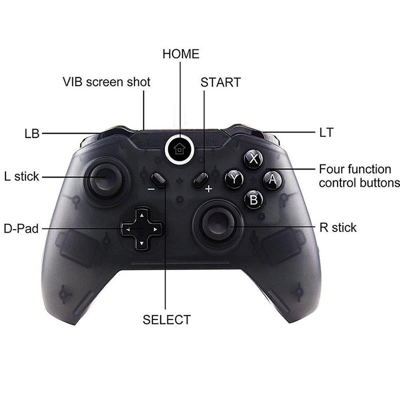 Pro Wireless Gamepad For Nintendo Switch Compact Ergonomic Bluetooth Controller