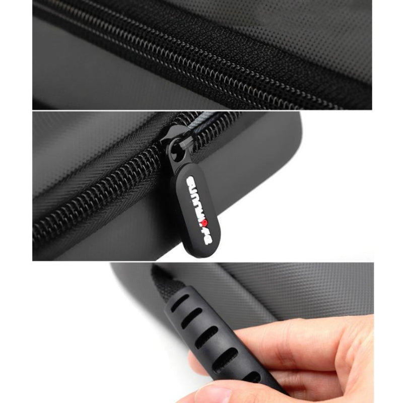 Diamond Texture Leather Bag For Dji Mobile 3 Black