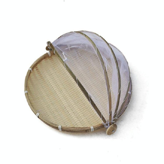 Small Round Bamboo Woven Dustpan Basket For Household Storage Thirty Centimetres