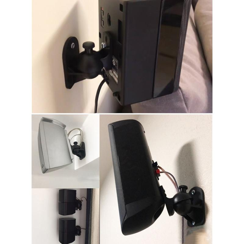 Rotatable 45 Degree Speaker Wall Mount Brackets For Surround Sound Pair