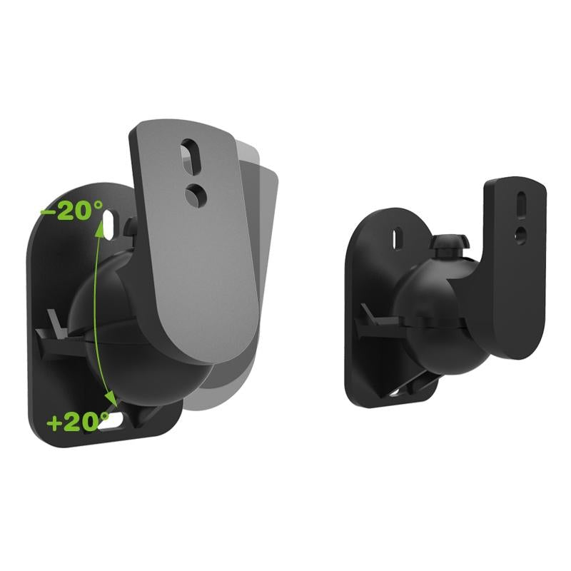 Rotatable 45 Degree Speaker Wall Mount Brackets For Surround Sound Pair