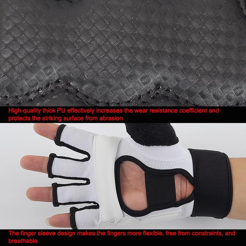 Adult Half Finger Sandbag Training Gloves For Fitness And Sparring