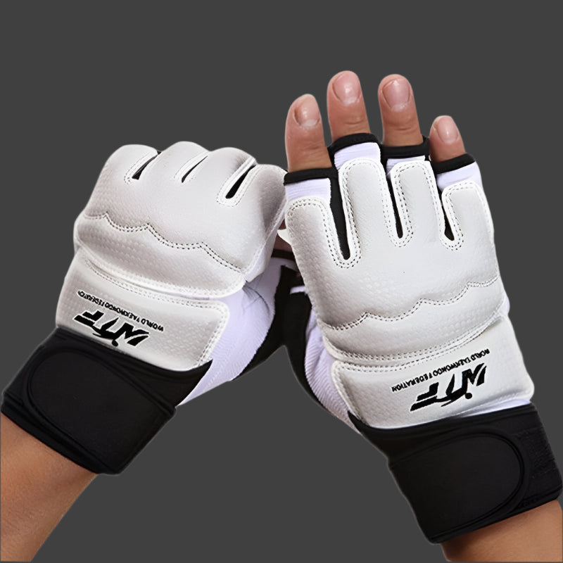 Adults Half Finger Sandbag Training Boxing Gloves In Pu Leather For Fitness