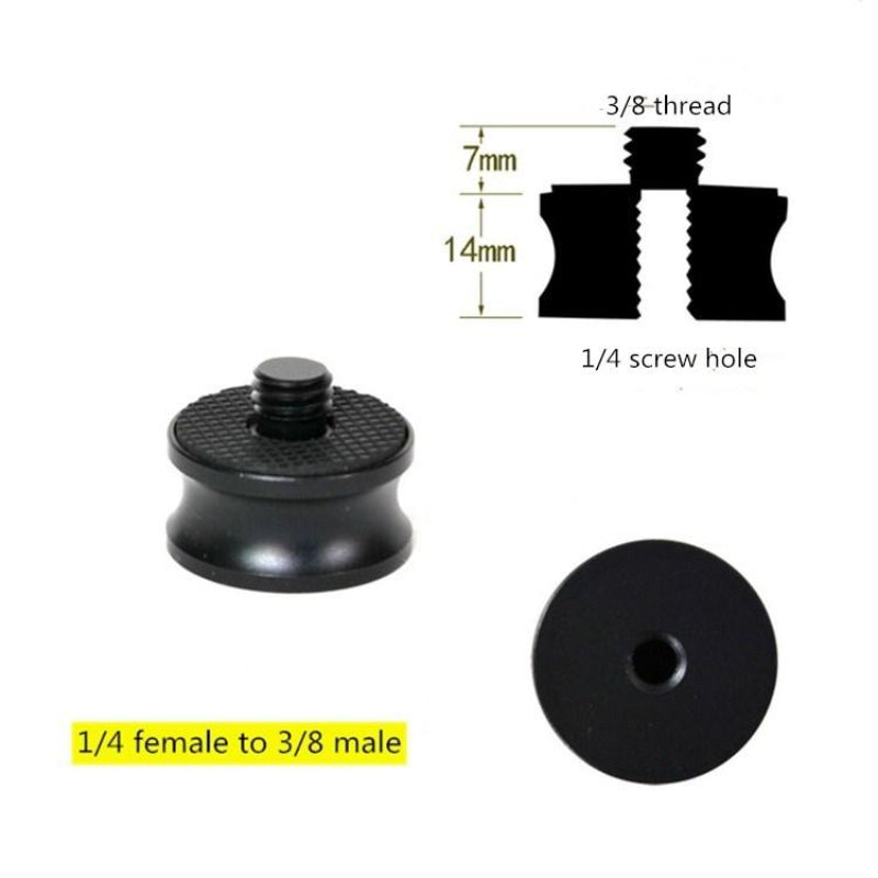 Three Piece Aluminium Alloy Adapter One Quarter Female To Eighths Male