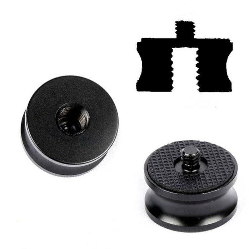 3 Pcs 3/8 Inch Female To 1/4 Male Screw Aluminum Alloy Adapter For Camera Tripods