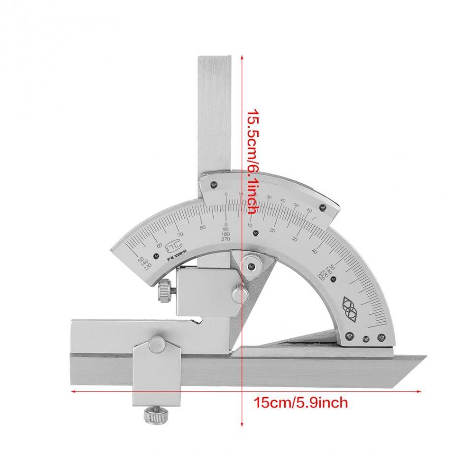 Non Parallax Trimmer Protractor For Accurate Angle Measurement In Metalworking