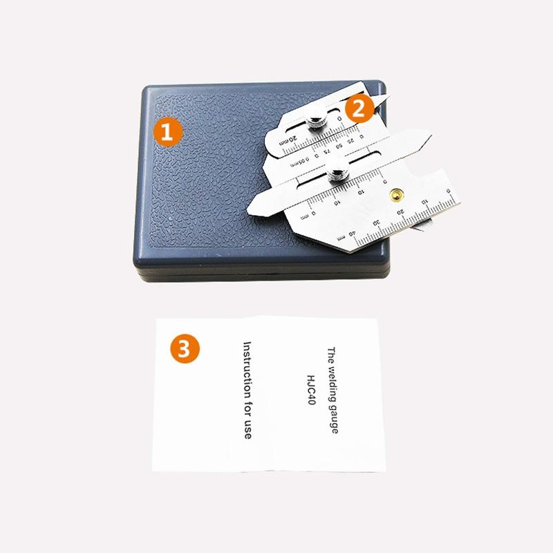 Stainless Steel Welding Inspection Ruler Hjc40 For Industrial Applications