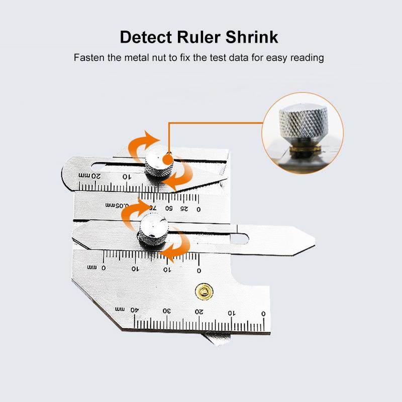 Stainless Steel Welding Inspection Ruler Hjc40 For Industrial Applications