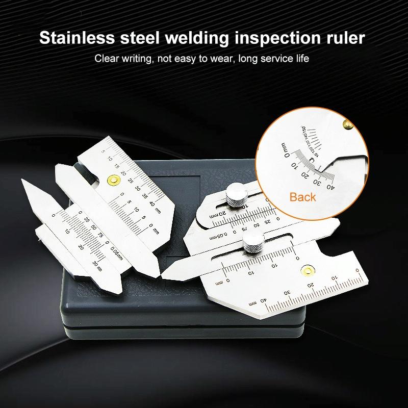 Stainless Steel Welding Ruler Measure Gauge For Precision Inspection Tool