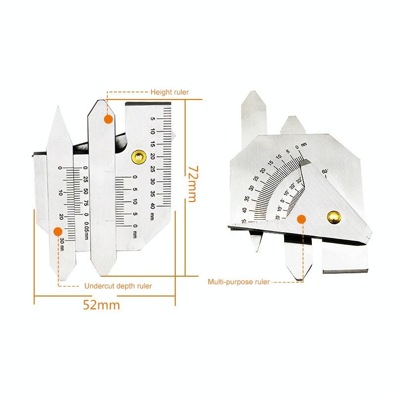 Stainless Steel Welding Ruler Measure Gauge For Precision Inspection Tool