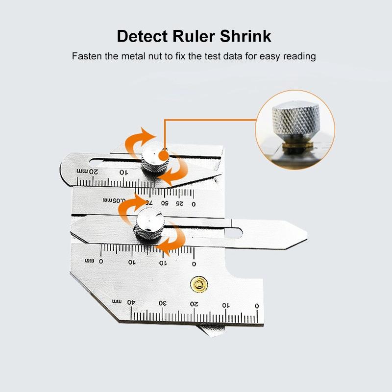 Stainless Steel Welding Ruler Measure Gauge For Precision Inspection Tool